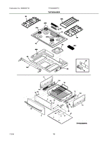 05 - Top / Drawer parts for Electrolux Range FPGS3085PFC from AppliancePartsPros.com
