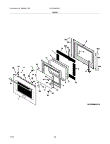 06 - Door parts for Electrolux Range FPGS3085PFC from AppliancePartsPros.com