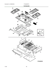 05 - Top / Drawer parts for Electrolux Range FPGS3085PFD from AppliancePartsPros.com