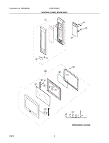 03 - Control Panel, Door, Misc parts for Electrolux Microwave FPMO209RFA from AppliancePartsPros.com