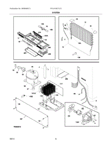 04 - System parts for Electrolux Freezer FPUH19D7LF2 from AppliancePartsPros.com