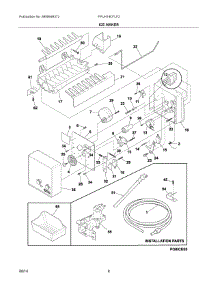 05 - Ice Maker parts for Electrolux Freezer FPUH19D7LF2 from AppliancePartsPros.com