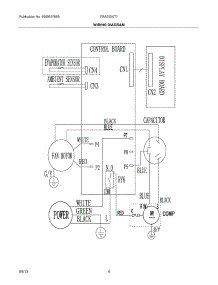 04 - Wiring Diagram parts for Frigidaire Room Air Conditioner FRA053XT749 from AppliancePartsPros.com