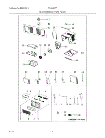 03 - Recommended Spare Parts parts for Frigidaire Room Air Conditioner FRA065AT725 from AppliancePartsPros.com