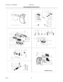 02 - Recommended Spare Parts parts for Electrolux Air Conditioner FRA07EPU114 from AppliancePartsPros.com