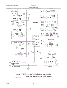 04 - Wiring Diagram parts for Frigidaire Room Air Conditioner FRA09EPT115 from AppliancePartsPros.com