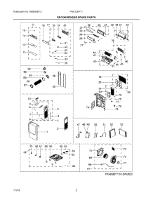 02 - Recommended Spare Parts parts for Electrolux Air Conditioner FRA12EPT115 from AppliancePartsPros.com