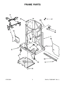03 - Frame Parts parts for Whirlpool Compactor GC900QPPQ5 from AppliancePartsPros.com