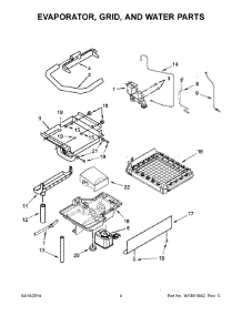 03 - Evaporator, Grid, And Water Parts parts for Whirlpool Ice Maker GI15NDXZB0 from AppliancePartsPros.com