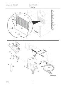 07 - System parts for Frigidaire Freezer GLFH17F8HWM from AppliancePartsPros.com