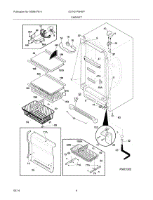 05 - Cabinet parts for Frigidaire Freezer GLFH21F8HWP from AppliancePartsPros.com