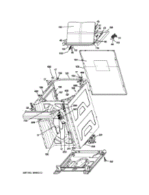 02 - Cabinet (6) parts for Ge Washer Dryer Combo GTUP240EM5WW from AppliancePartsPros.com