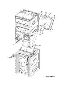 10 - Cabinet (3) parts for Ge Washer Dryer Combo GTUP240GM5WW from AppliancePartsPros.com