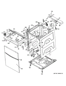 12 - Cabinet (5) parts for Ge Washer Dryer Combo GTUP240GM5WW from AppliancePartsPros.com