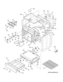 03 - Body Parts parts for Ge Range JB250DF1BB from AppliancePartsPros.com