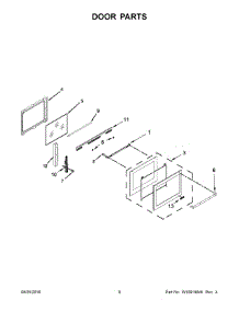 05 - Door Parts parts for Maytag Range JDS1450CDP1 from AppliancePartsPros.com