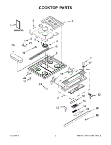 02 - Cooktop Parts parts for Maytag Range JGS1450DS0 from AppliancePartsPros.com