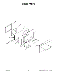 05 - Door Parts parts for Maytag Range JGS1450DS0 from AppliancePartsPros.com