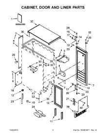 02 - Cabinet, Door And Liner Parts parts for Jenn-Air Ice Maker JIM158XYCX0 from AppliancePartsPros.com