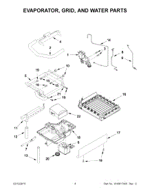 03 - Evaporator, Grid, And Water Parts parts for Maytag Ice Maker JIM158XYRS0 from AppliancePartsPros.com