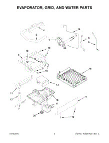 03 - Evaporator, Grid, And Water Parts parts for Maytag Ice Maker JIM158XYRS1 from AppliancePartsPros.com
