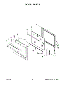 05 - Door Parts parts for Maytag Range JIS1450CDP0 from AppliancePartsPros.com