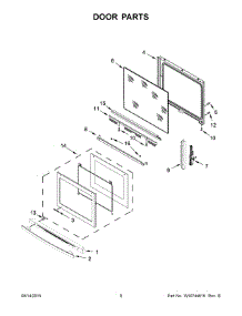 05 - Door Parts parts for Maytag Range JIS1450CDS0 from AppliancePartsPros.com