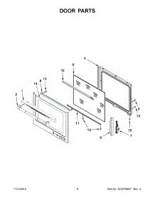 05 - Door Parts parts for Maytag Range JIS1450DP0 from AppliancePartsPros.com