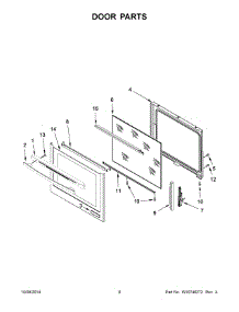 05 - Door Parts parts for Maytag Range JIS1450DS0 from AppliancePartsPros.com
