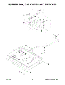 03 - Burner Box, Gas Valves And Switches parts for Maytag Range JLRP430WP00 from AppliancePartsPros.com