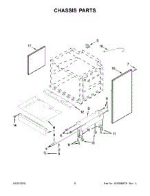 04 - Chassis Parts parts for Maytag Range JLRP436WP00 from AppliancePartsPros.com