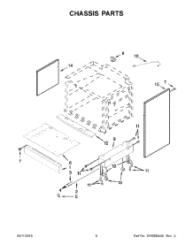 04 - Chassis Parts parts for Maytag Range JLRP536WP00 from AppliancePartsPros.com
