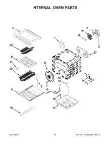 08 - Internal Oven Parts parts for Maytag Range JLRP536WP00 from AppliancePartsPros.com