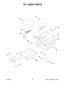 06 - 18" Oven Parts parts for Maytag Range JLRP548WP00 from AppliancePartsPros.com