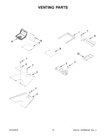 07 - Venting Parts parts for Maytag Range JLRP548WP00 from AppliancePartsPros.com