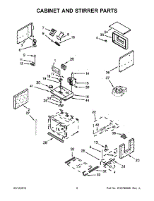 05 - Cabinet And Stirrer Parts parts for Maytag Microwave JMC2130WS02 from AppliancePartsPros.com