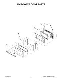 04 - Microwave Door Parts parts for Maytag Microwave JMC2427DS00 from AppliancePartsPros.com