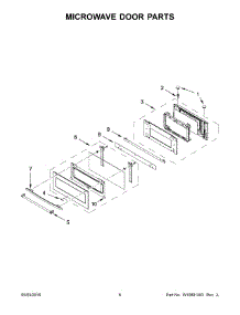 04 - Microwave Door Parts parts for Maytag Microwave JMC2430DB01 from AppliancePartsPros.com