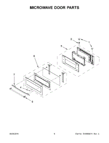 04 - Microwave Door Parts parts for Maytag Microwave JMC2430DP00 from AppliancePartsPros.com