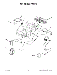 05 - Air Flow Parts parts for Maytag Microwave JMV8208WW1 from AppliancePartsPros.com