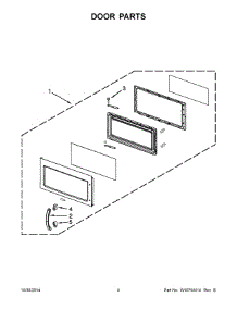 03 - Door Parts parts for Maytag Microwave JMV9186WP2 from AppliancePartsPros.com