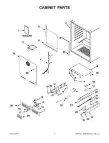 02 - Cabinet Parts parts for Jenn-Air Ingredient Center JUB24FLARS00 from AppliancePartsPros.com