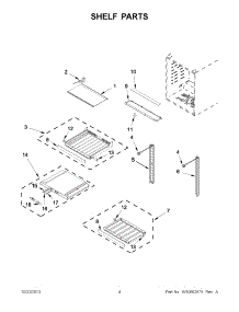 03 - Shelf Parts parts for Jenn-Air Ingredient Center JUB24FLARS00 from AppliancePartsPros.com