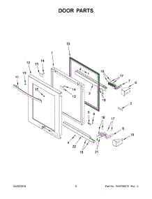 04 - Door Parts parts for Maytag Ingredient Center JUB24FLERS00 from AppliancePartsPros.com