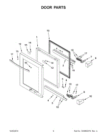 04 - Door Parts parts for Jenn-Air Ingredient Center JUB24FRACX00 from AppliancePartsPros.com