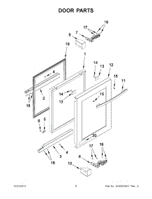 04 - Door Parts parts for Jenn-Air Wine Cooler JUW24FLARS00 from AppliancePartsPros.com