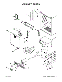 02 - Cabinet Parts parts for Jenn-Air Wine Cooler JUW24FRACX00 from AppliancePartsPros.com