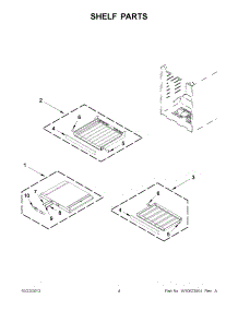 03 - Shelf Parts parts for Jenn-Air Wine Cooler JUW24FRACX00 from AppliancePartsPros.com