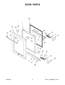 04 - Door Parts parts for Jenn-Air Wine Cooler JUW24FRARS00 from AppliancePartsPros.com