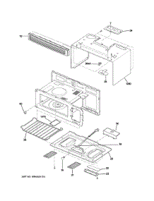 03 - Oven Cavity Parts parts for Ge Microwave JVM3150RF1SS from AppliancePartsPros.com